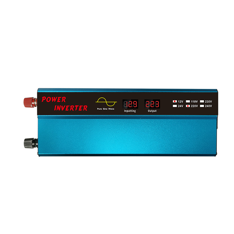 12V转110V/ 220V正弦波逆变器  跨境爆款车载逆变器  带双数字显