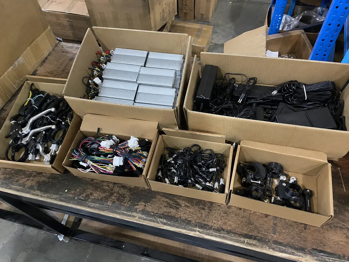 E-bike parts and electric bike spare parts sourcing from China visual